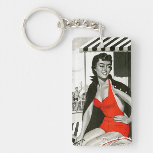 Red Hot Woman Sleutelhanger (Voorkant)