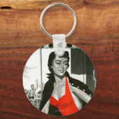 Red Hot Woman Sleutelhanger (Voorkant)