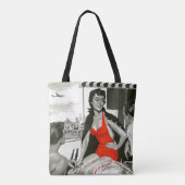 Red Hot Woman Tote Bag (Achterkant)