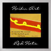 Red Hots Haiku Art Print (Voorkant)