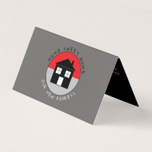 Red House Logo, wijziging adreskaart Visitekaartjes