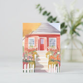 Red House |  Waterverf schilderij Briefkaart (Staand voorkant)