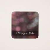 Red-Hued Bokeh Photo Cartes de message d'art Abstr (Devant)