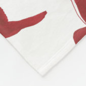 Red Hummingbird Fleece Deken (Hoek)