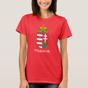 RED Hungary Armoiries Magyarok T-shirt