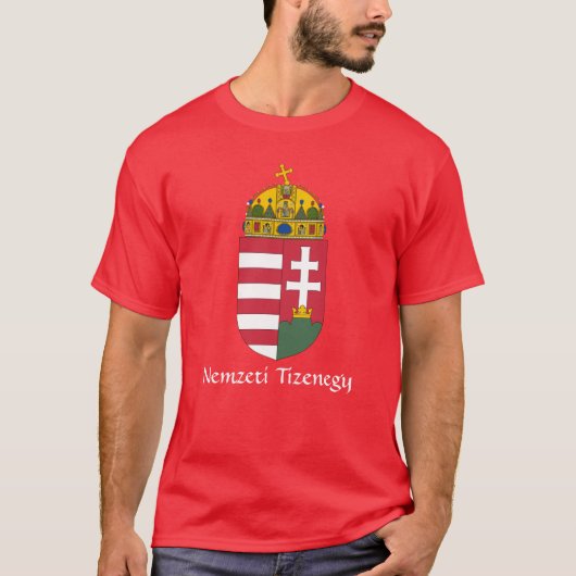 RED Hungary Armoiries Nemzeti Tizenegy T-Shirt (Devant)