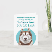 Red Husky Dog Pap vaderdag