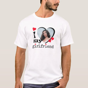 Red I hou van mijn Vriendin Boyvriend Gift T-shirt