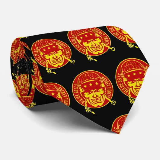 Red Ice verkoopt Hockey Tickets SportStropdas Stropdas (Opgerold)