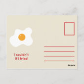 Red Illustrated Bacon Love Briefkaart (Achterkant)