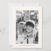 Red Illustrated Whimsical Wedding Save The Date (Achterkant)