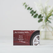Red Imported Luxury Car Visitekaartje (Staand voorkant)