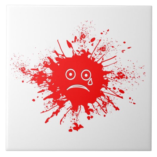 Red Ink Bloch Tegeltje (Voorkant)