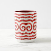 RED IONIC MOZAÏEK Tall Maroon Combo Mok (Midden)