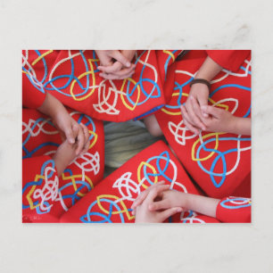 Red Irish Dance Dress Briefkaart