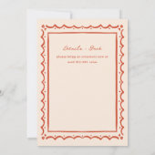 Red Ivory Doodle Ornament Exchange Holiday Party Kaart (Achterkant)