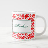 Red Ivy Personalized Mug Extra Grote Mok (Rechts)