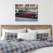 Red Jaguar Mark IX Canvas Afdruk (Insitu (Slaapkamer))