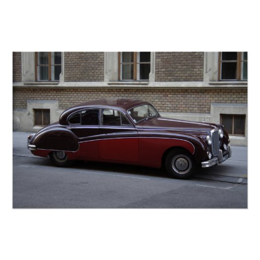 Red Jaguar Mark IX Perfect Poster (Voorkant)