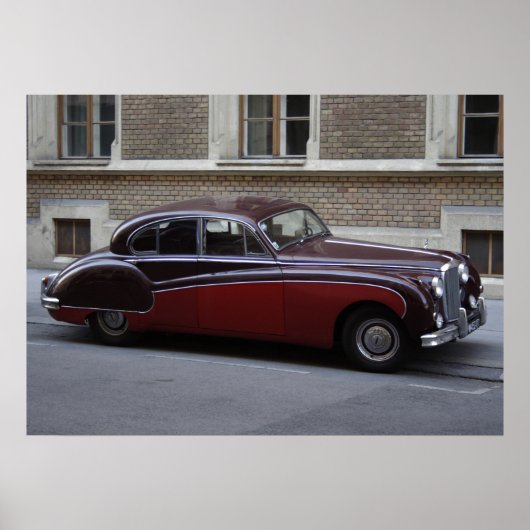 Red Jaguar Mark IX Poster (Voorkant)