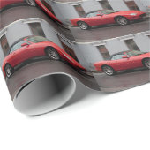 Red Jaguar XK8 Cabriolet Cadeaupapier (Rol Hoek)