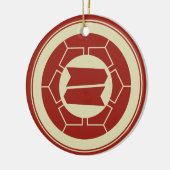  Red Japan Hattori Kamon Vector Art Keramisch Ornament (Links)