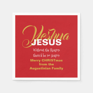 Red JESUS REASON SEASON-kerstpapier Servet