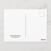 Red Jet Planes Heart Briefkaart (Achterkant)