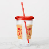 Red Joy Lights Acryl Drinkbeker (Links)