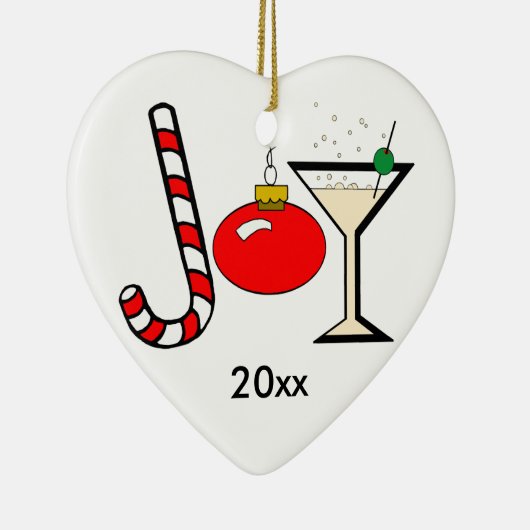 Red Joy of Kerstmis Keepomwille Ornament (Rechts)