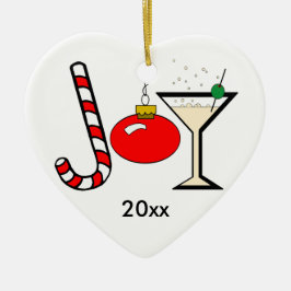 Red Joy of Kerstmis Keepomwille Ornament