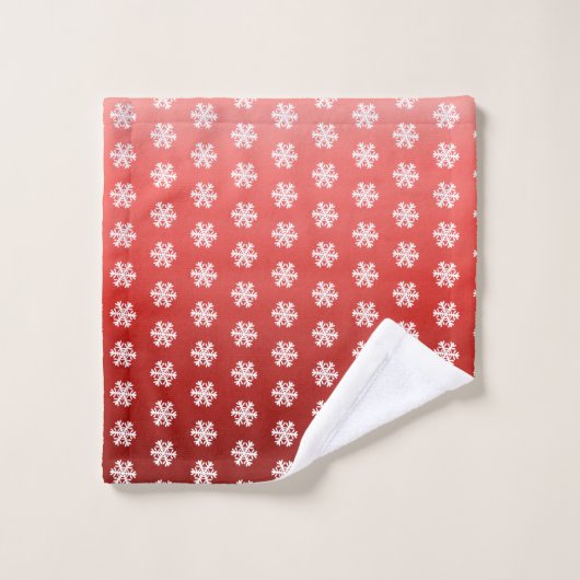 Red Joy Snowflake (Gant de toilette)