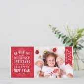 Red Joyeux Noël, Bonne Carte du Nouvel An (Debout devant)