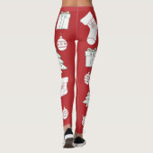 Red Joyeux Noël femmes Leggings (Dos)