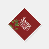 Red Joyeux Noel Servet (Hoek)