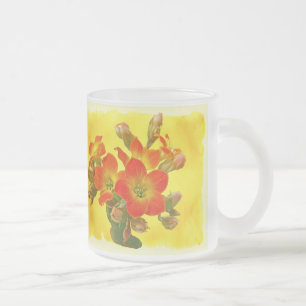 Red Kalanchoe - Succulent Sunshine Matglas Koffiemok