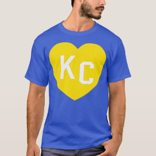 Red Kansas City Heart Kc Heart Love KC Initialen R T-shirt