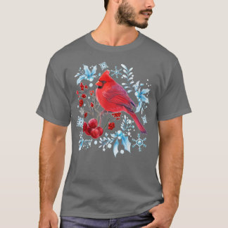 Red Kardinaal Bird Lovers Birdwatch Kerstmis Bi T-shirt