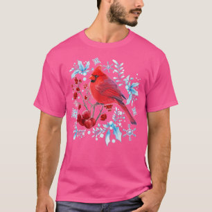 Red Kardinaal Bird Lovers Birdwatch Kerstmis Bi T-shirt