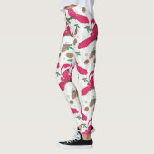 Red Kardinaal Bird santa Leggings (Links)