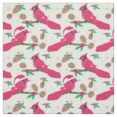 Red Kardinaal Bird santa Stof (Swatch)