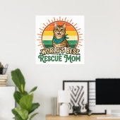 Red Kat Moeder Poster (Thuiskantoor)
