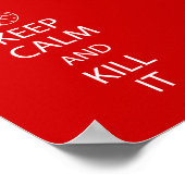 Red Keep Calm Volleyball Poster (Hoek)