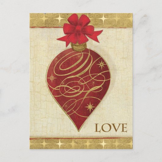 Red Kerstmis DŽcor Hope Feestdagenkaart (Voorkant)