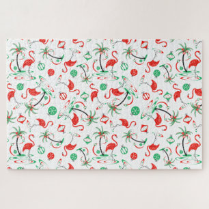 Red Kerstmis Flamingo Multi jigzaag Legpuzzel