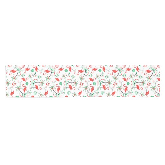 Red Kerstmis Flamingo Multi-table runner Korte Tafelloper (Horizontaal)
