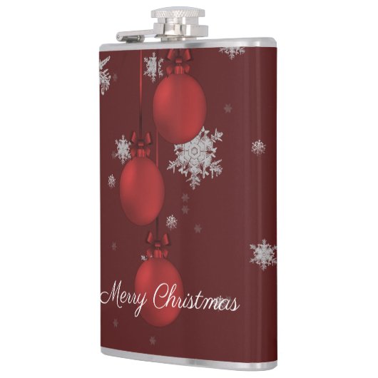 Red Kerstsierents Holiday Flask Heupfles (Links)