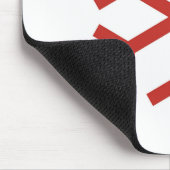 Red Kerstsnowflake Muismat (Hoek)