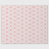 Red Kerstster Crochet Cadeaupapier (Vlak)