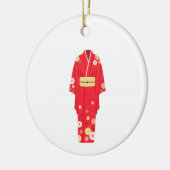 Red Kimono Keramisch Ornament (Links)